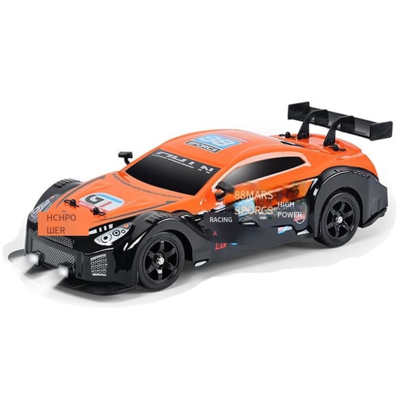 Fjärrkontroll Bil Rc Drift Bil 1:16 Skala 4wd 18km/h Höghastighetsmodell Fordon 2,4ghz Med Led-ljus Spray Racing Sportleksaksbil För Vuxen qd bäst