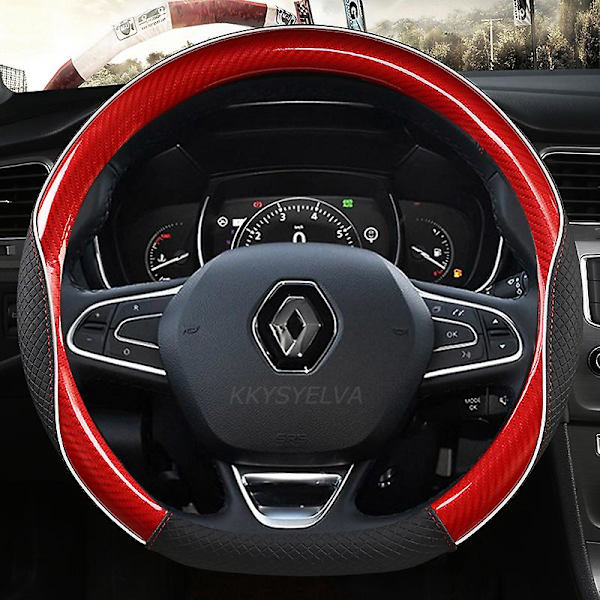 Cover Läder för Renault Scenic Clio Laguna 2 3 4 5 Kangoo Fluence Megane Trafic Talisman Twingo Kaptur RED D SHAPE