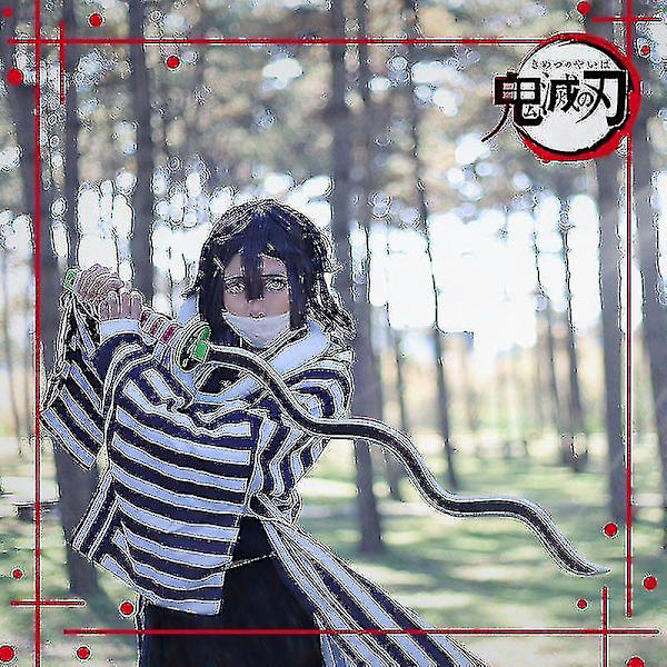 Anime Demon Slayer Iguro Obanai Kimetsu No Yaiba Tanjirou White Snake Peruk Vuxen Barn Kimono Halloween Party Cosplay Kostymer Suit S Ghost Slayer