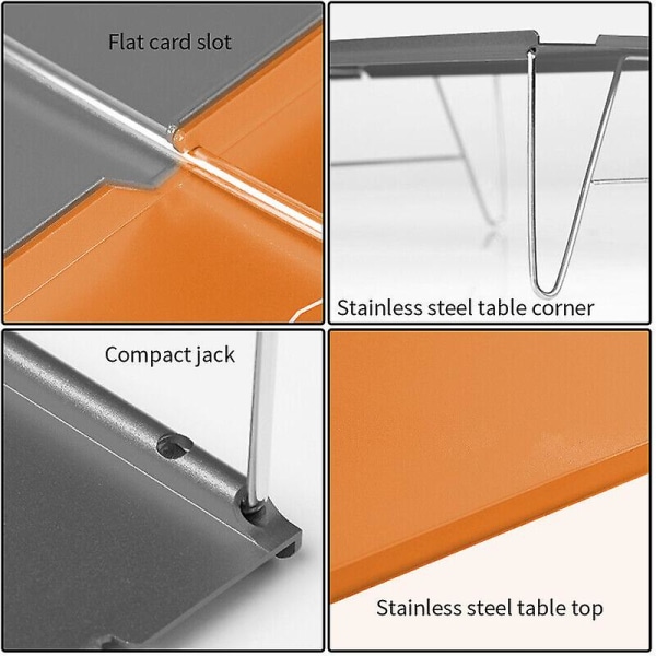 Ultralätt hopfällbart bord Bärbart aluminium Camping Trädgård Picknick Grillbord Festbord qd bästa