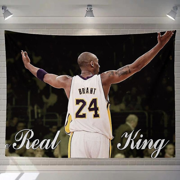 Nba Basketball Hängande duk Jordan James Star Bakgrund Vägg sovsal Renovering Sängdekoration 15 100cm*70cm without light