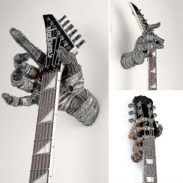 Mummy Handgitarrhängare Väggmonterad gitarrhållare Personlig väggdekor för hem Xixi