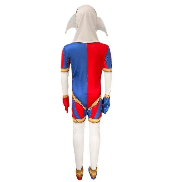 Barn Pomni kostym Jumpsuit Cosplay Födelsedag Carnival Halloween Party Q2 120