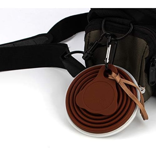 2 st. Bärbara Kaffemuggar, Lätt Resekopp, FDA- och BPA-fri Bärbar Kaffemugg, Större Kapacitet 270 ML Silikon Vikbar Resekopp qd