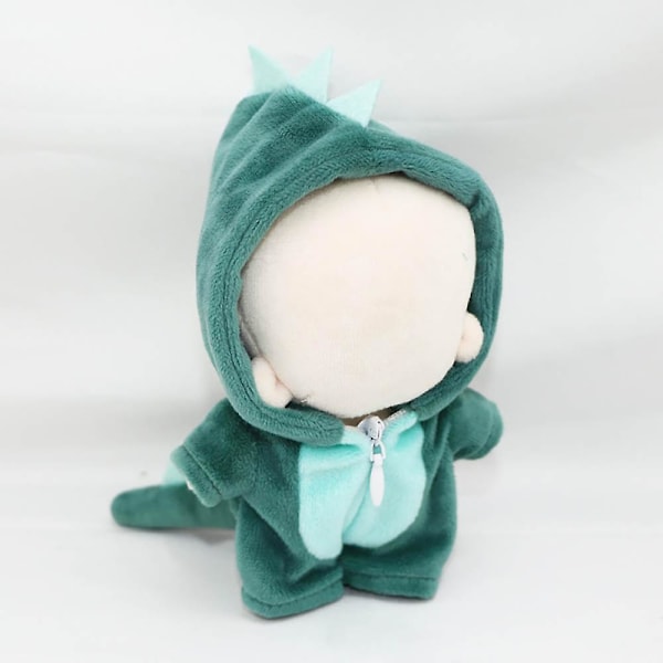 10 cm plysch docka kläder jul rådjur Dinosaur Shark Onesies Green