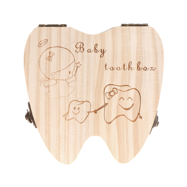 för Creative Baby Tooth Fairy Box för Lost Tooth Pojkar Baby shower & födelsedagspresent Vacker tandhållare Organizer qd bäst