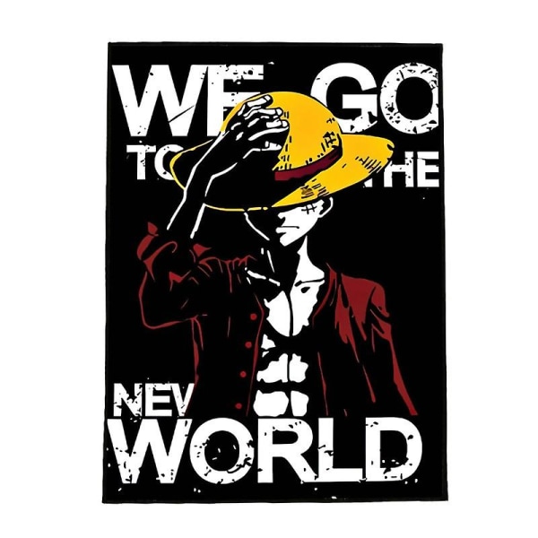 Anime ONE PIECE Monkey D. Luffy 3D Print Mattor Barn Sovrum Golvmattor Område Mattor Anti-sladd Hem Vardagsrum Halkfritt 80X160cm