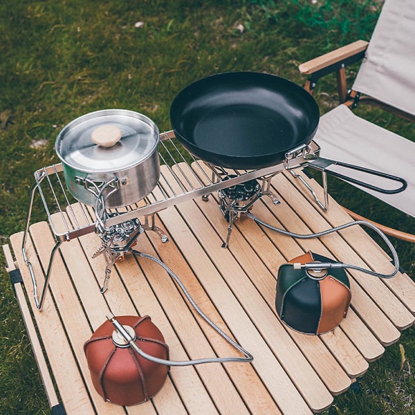 Hopfällbart spisställ Rostfritt Hållbart kaminfäste Högtemperaturbeständigt fäste qd best Grill Pot Rack Small