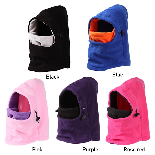 Barn Balaclava Mössa Skidmask Huva Vinter Full Face Halsvärmare Bekväm Fleece Termisk Pojkar Flickor qd