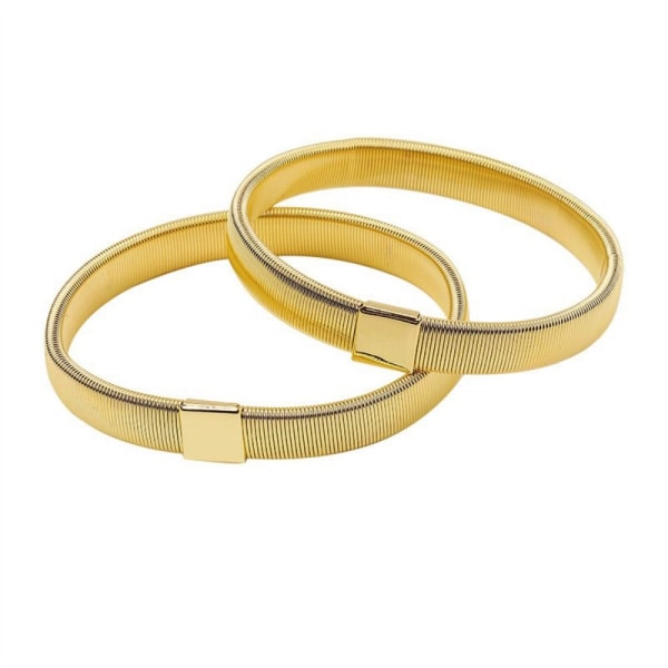 2st metallarmband Skjortärmhållare SVART 2ST qd bäst Black 2pcs-2pcs