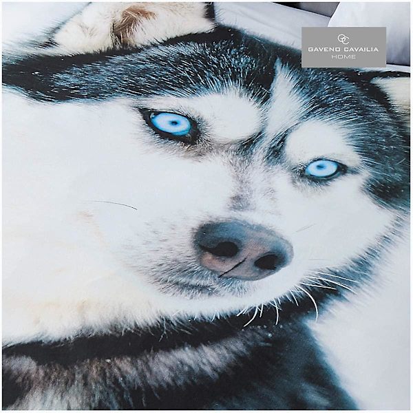 Cover, 3d-sängkläder påslakan, cover med örngott, Bull Dog, 3d Husky Double