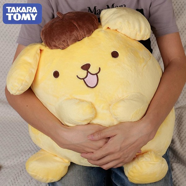 50 cm stor storlek Sanrio Pompompurin fyllda plyschleksaker Härliga presenter till barn Supermjuka Pom Purin Plysch Doll Room Sängdekoration A