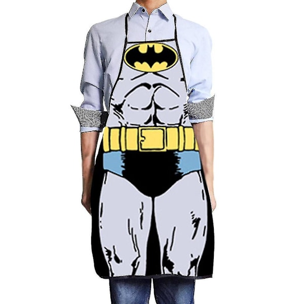 Vuxna Nyhet Print Matlagning Kock Förkläde Fest Middag Bbq Kök Haklapp Klänningar -q batman