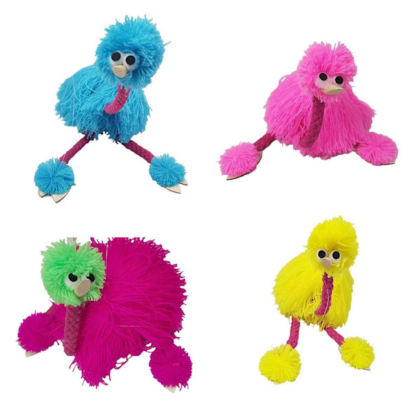 Struts Marionettdocka Trä Marionettleksak Rolig marionettsträngdocka Snabb pink