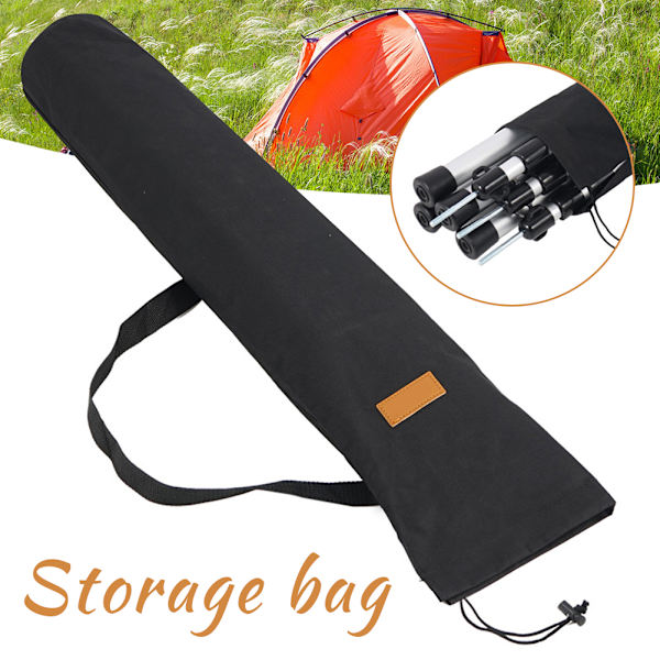 Canopy Pole förvaringsväska Bärbar fiskespö förvaringspåse Camping tält spöhållare qd a
