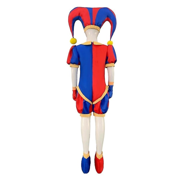 Barn Pomni kostym Jumpsuit Cosplay Födelsedag Carnival Halloween Party Q8 160