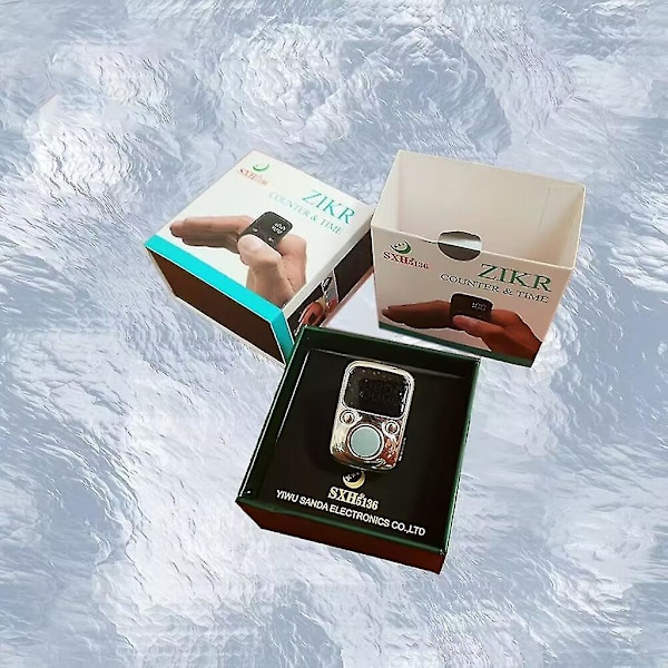 Digital Led Finger Ring Hand Tally Counter Prayer Uppladdningsbara Counters Clicker Rose Gold