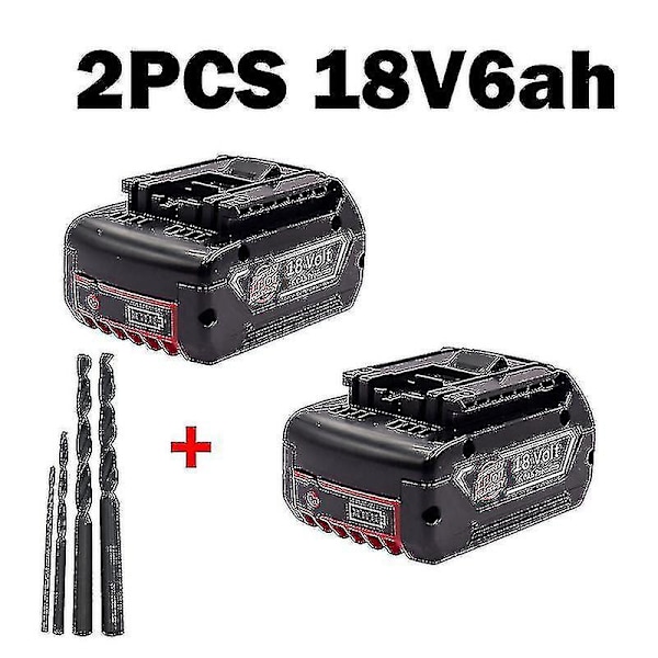 18v6.0a uppladdningsbart litiumjonbatteri för Bosch 18v 6ah power 6000mah bärbar ersättning Bat609 indikatorlampa Yellow