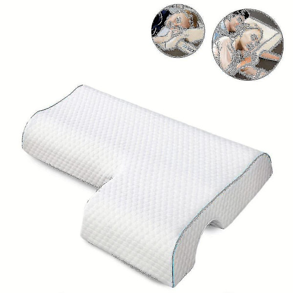 1st välvd kramkudde Med Slow Rebound Memory Foam För Par - Antitryckshandkudde För Left Arm