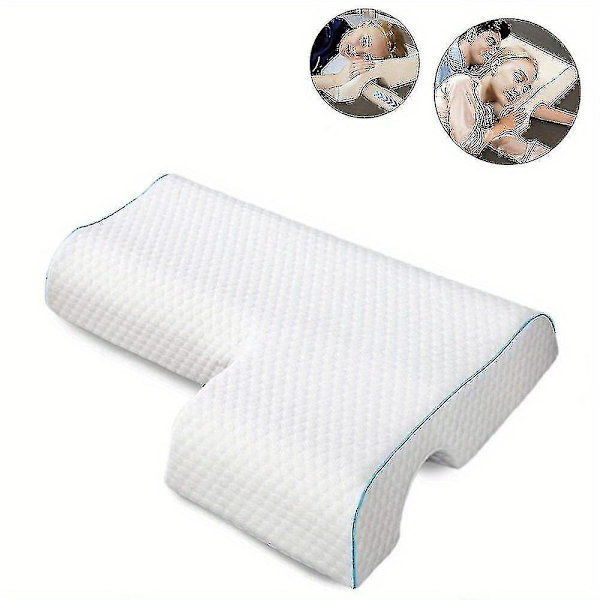 1st välvd kramkudde Med Slow Rebound Memory Foam För Par - Antitryckshandkudde För Left Arm
