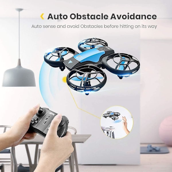 Mini Drone för barn Handmanövrerad Rc Quadcopter med 3 batterier Längre flygtid, höjdhållning, huvudlöst läge, kasta Go, 3d Flip-hy