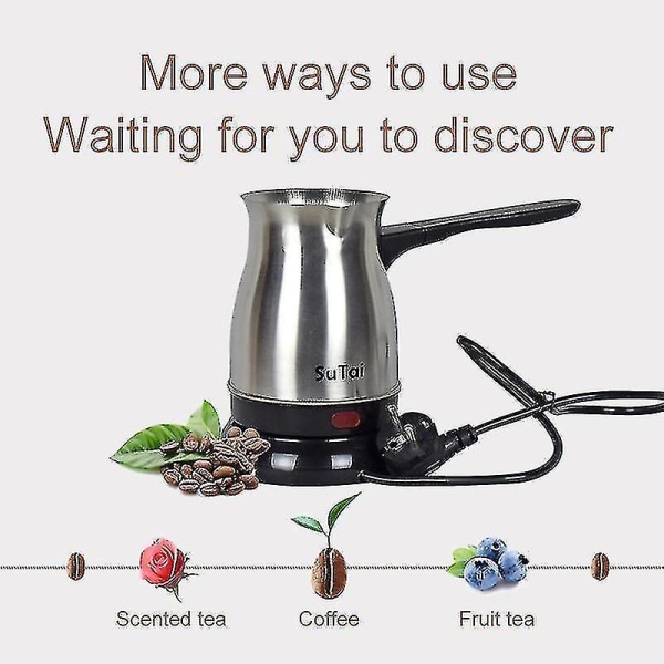 Sokany Electric Coffee Maker Pot Mjölk Grekisk Turkisk Espresso Percolator 800ml