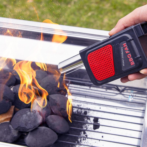 Bärbar elektrisk fläkt Grillfläkt Bärbar Bekväm turbofläkt för kolgrill bbq lägereld qd best Electric Model