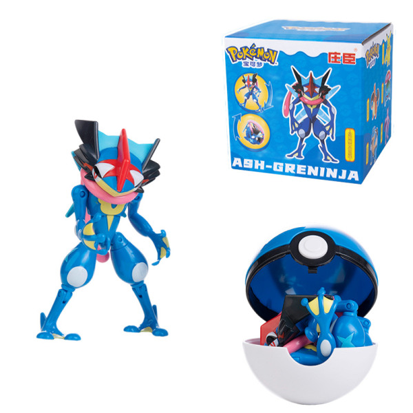 Mewtwo Toy Set Pikachu Charmander Lunala Scroll Action Figure Barnleksaker qd best Koga Ninja + Poké Ball