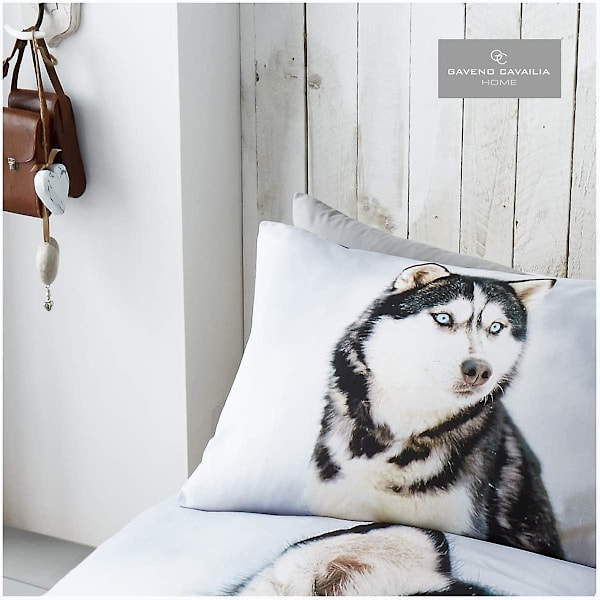 Cover, 3d Sängkläder påslakan, Cover med örngott, Bull Dog, Dubbel 3d Husky Single