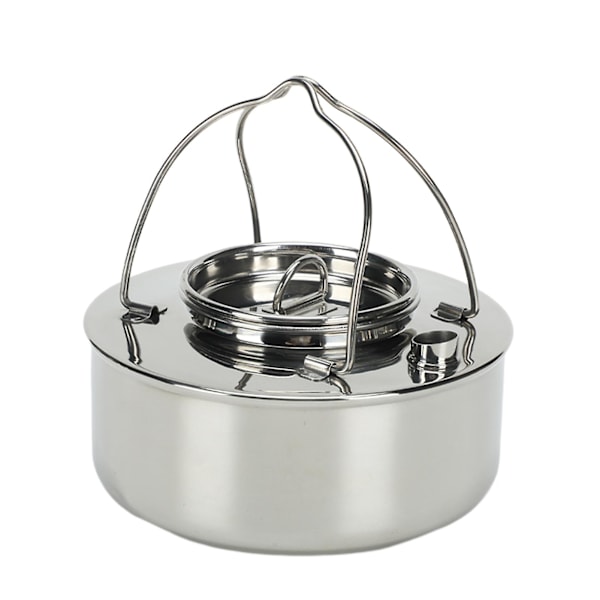0,9l Utomhus Camping Vattenkokare Bärbar Multifunktion Vattenkokande Tekanna qd best Stainless Steel Primary Color 0.9L