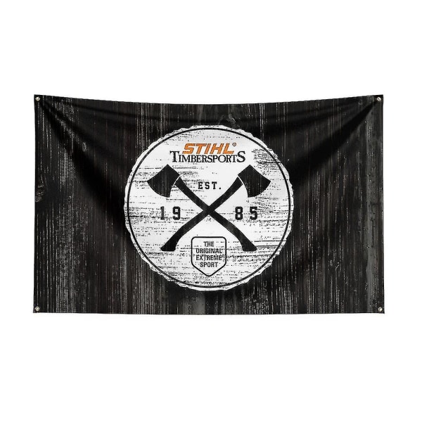 3x5ft Stihl Timbersports Series Flagga Polyester Digital Printing Banner för inredning J0489 60 x 90cm