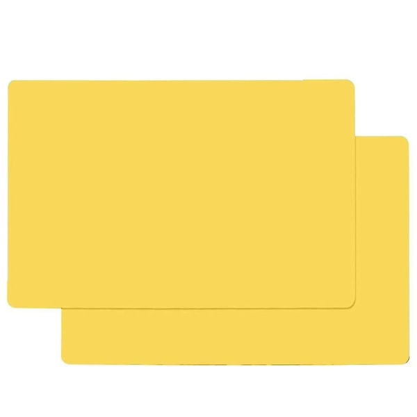 Silikonmattor för köksbänk, stort silikonbänkskydd, halkskyddad värmebeständig skrivbordssparplatta Yellow