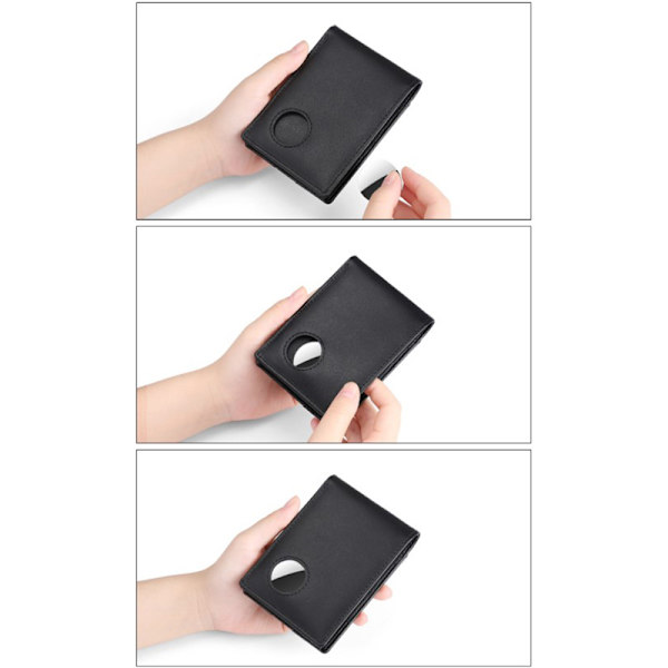 RFID-blockerande kreditkortshållare för män Plånbok i äkta läder f qd bäst A3