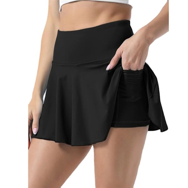 Löparshorts Tenniskjol SVART XXXL black qd black XXXL