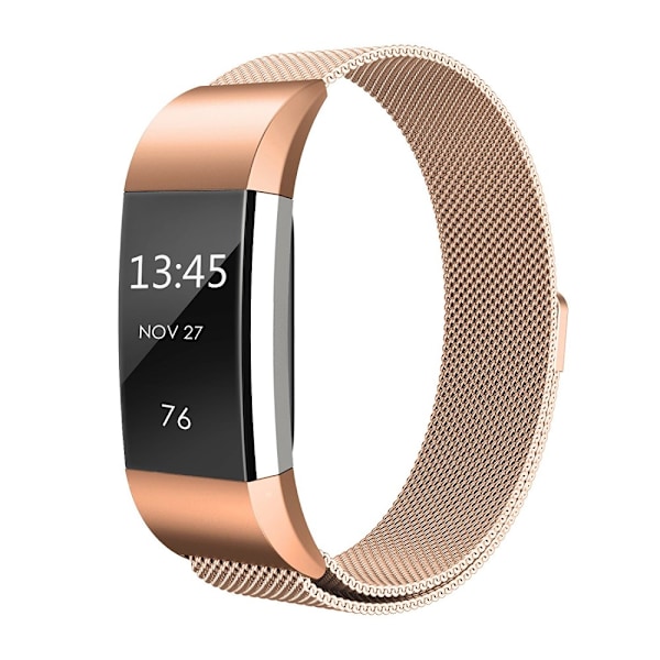 Milanese Loop -ranneke Fitbit Charge 2:lle, ruusukulta