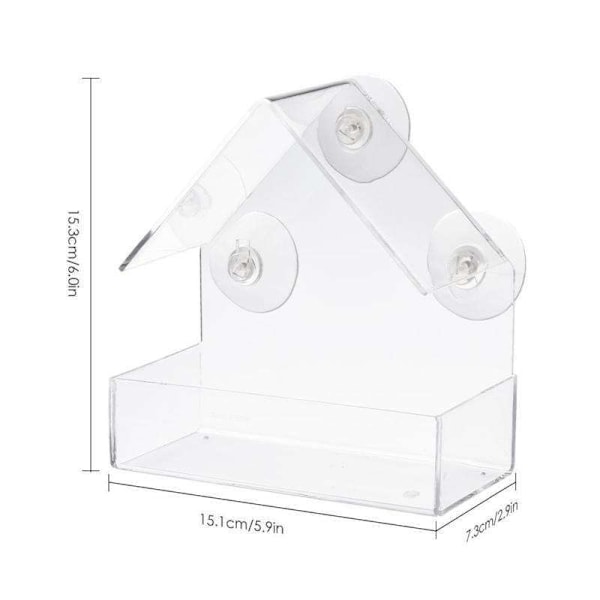 Fönsterfuglemater - Utenu Vindu - Fugleautomater black 225