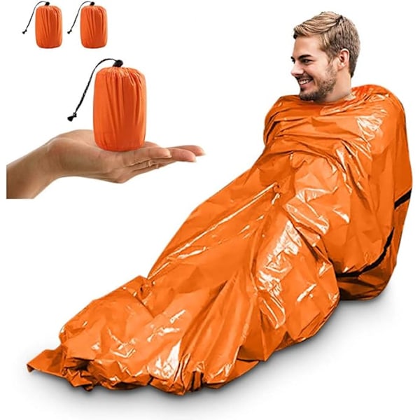 2-pack nödskydd, bärbar nödsovsäck Emerg-FA5-