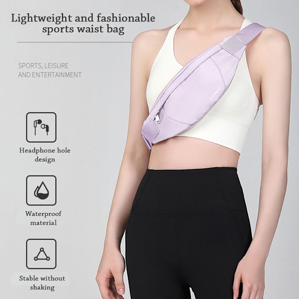 Liten Fanny Pack för Kvinnor & Män Midjeväska Grå gray