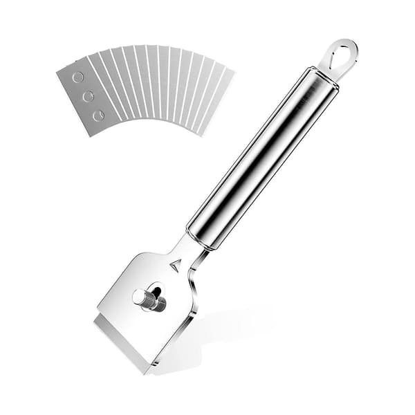 Metal Scraper, Scraper with 14 Replacement Blades for Ceramic Hob, Glass Scraper for Ceramic Hob, Hob s-FA-