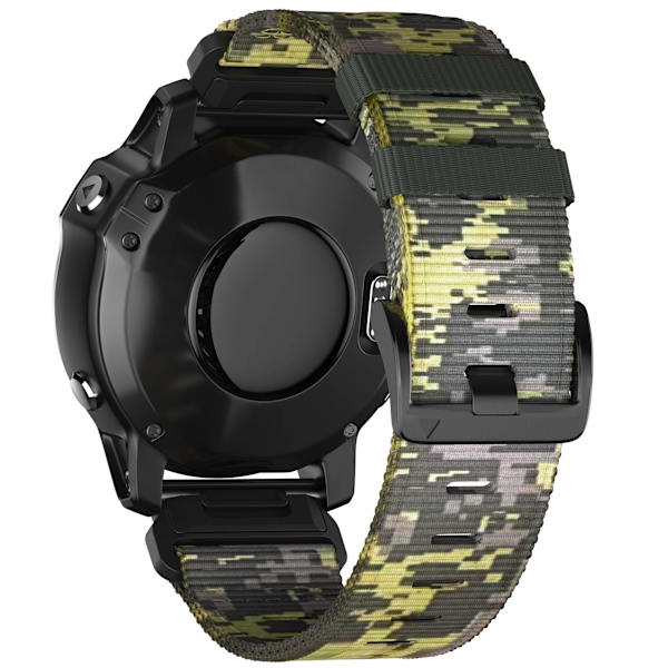 22 26 mm Nylon Militär rem til GARMIN FENIX7 7X PRO 6 6X Blød slidstærk remkrop til 965 Instinktiv erstatningsrem Digital camouflage