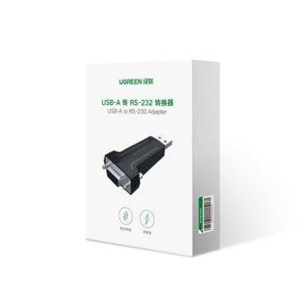 Ugreen DB9 RS-232 - USB-adapter - Svart black 100