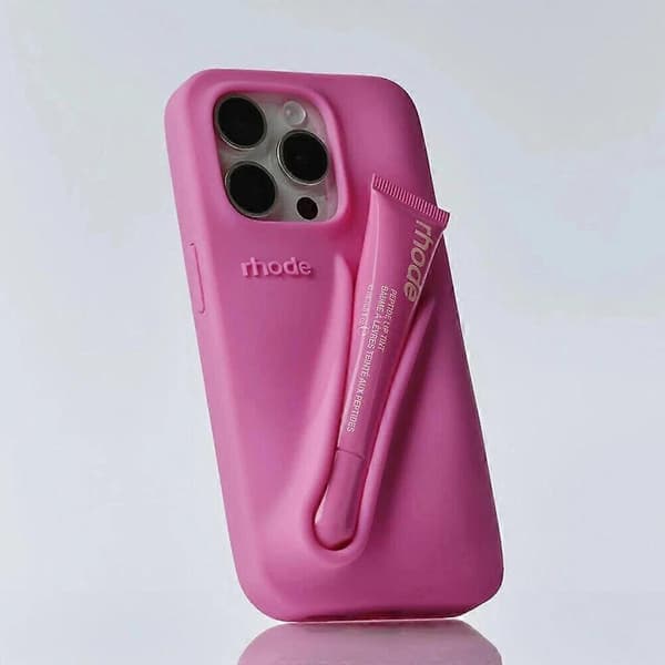 Rhode Lip Gloss Bringebær Telefondeksel til iPhone 16 15 14 13 12 11 Pro Max D-FA-