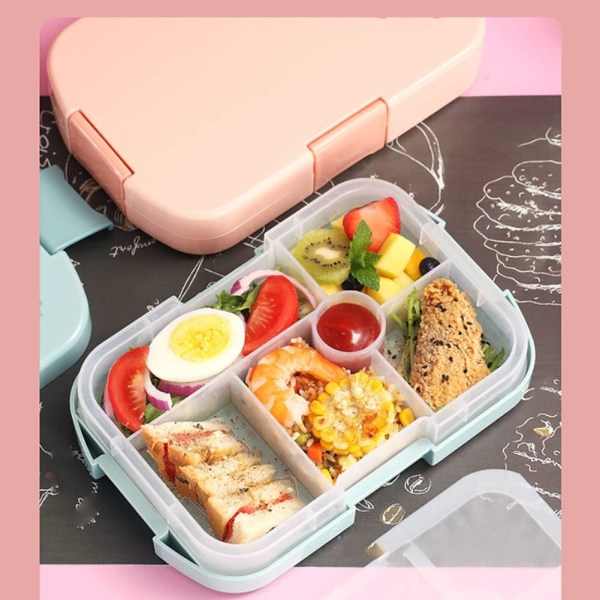 Lunchlåda för barn, Bento-låda för barn med 6 fack