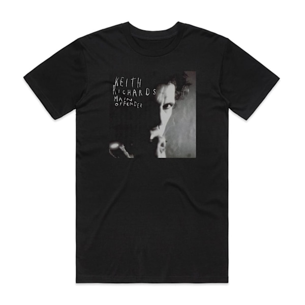 Keith Richards Headbanger 1 Cover T-skjorte Svart M