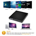 Extern CD/DVD-läsare för bärbar dator USB 3.0 och Typ C DVD-spelare-XF27-