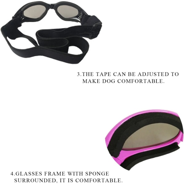 Hunde solbriller kæledyr briller vandtæt UV-beskyttelse solbriller