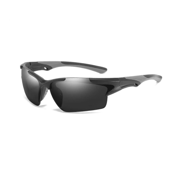 Polariserte sportsolbriller for menn og kvinner, golfkjøring fiske sykling terrengsykkel solbriller UV400-beskyttelse Black