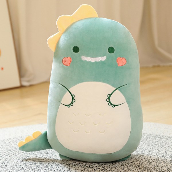 Squishmallow Kudde Docka Kawaii Djur Fet Kudde Plysch - Dinosaurie 60cm Dinosaur