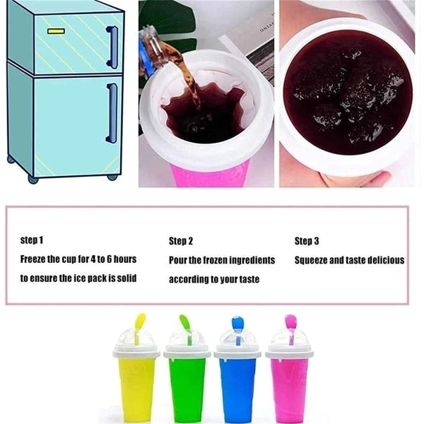 Slushie Maker Cup Magic Raskt Frossen Smoothies Cup green