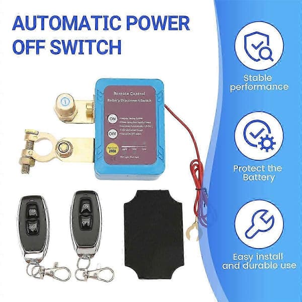 12V 240A Batteri Hovedbryter, Automatisk Strømbrudd-FA-